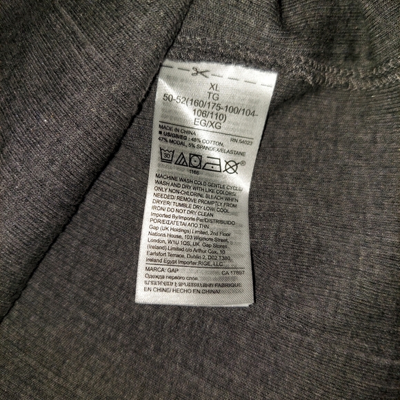 Love by Gap Gray Button Down Top XL - Picture 7 of 8